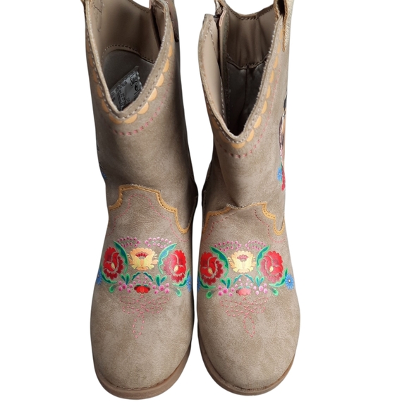 Spirit Untamed Tan Western Cowgirl Boots SZ 9 Toddler - Picture 2 of 12